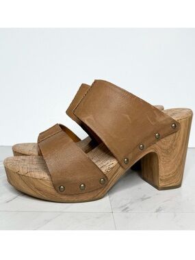 Kork Ease Darra Brown Leather Heeled Sandal 11M
